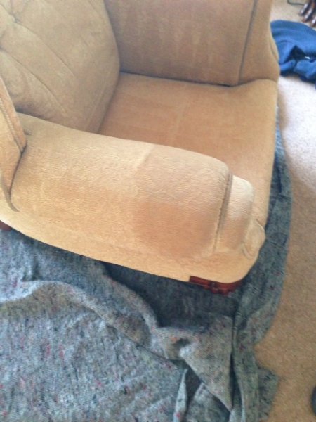 upholstery cleaning before and after